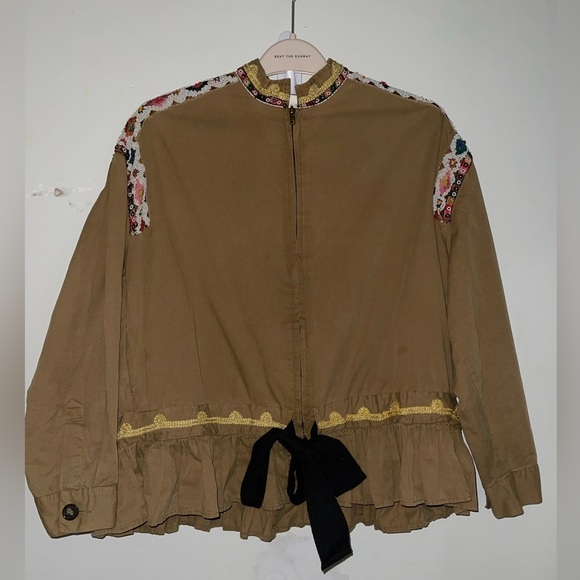 Zara Boho Tribal Beaded Fringe Shirt /Jacket - Picture 6 of 16